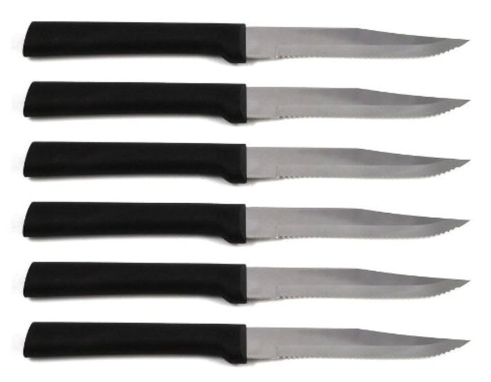 Rada cubertería serrado Cuchillo de carne 6 unidades