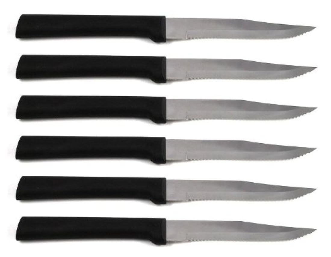 Rada cubertería serrado Cuchillo de carne 6 unidades