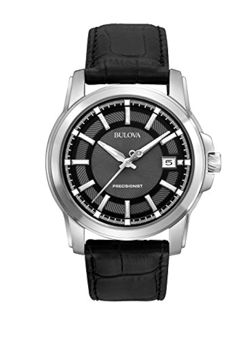 Bulova - Reloj de pulsera de piel precisionista para hombre