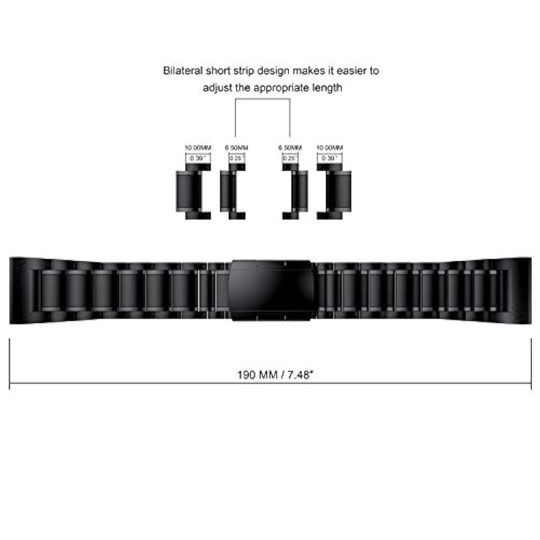 BaiHui Correa de reloj de reemplazo de ajuste fácil