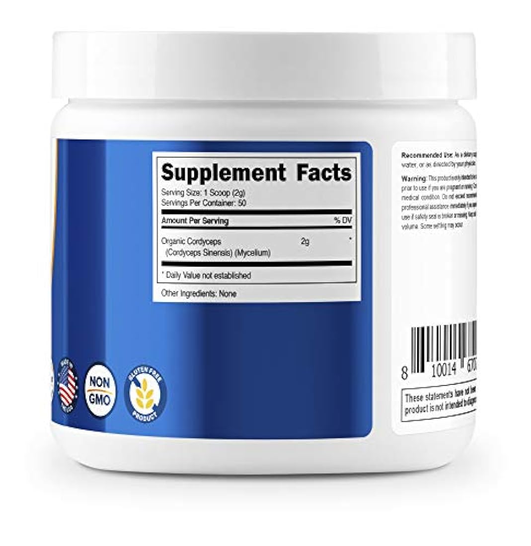 Nutricost Polvo orgánico de pana - Certificado USDA orgánico