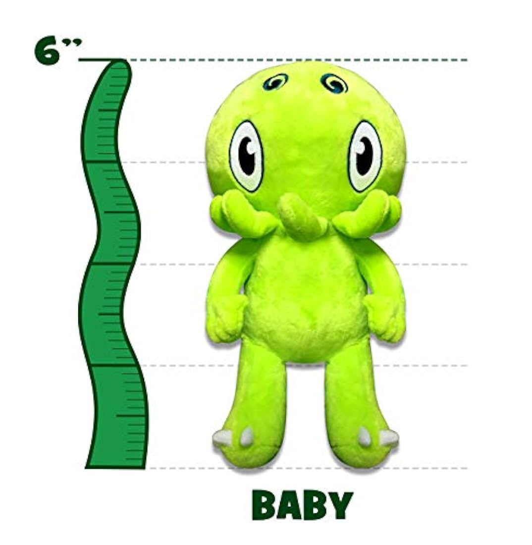 C es para Cthulhu Baby Plush (verde, 6 )