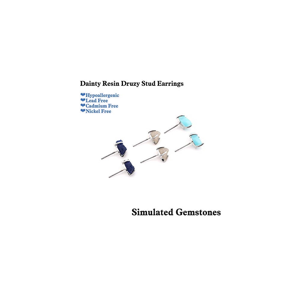 Aretes de tuerca de plata con diseño de bola para mujeres