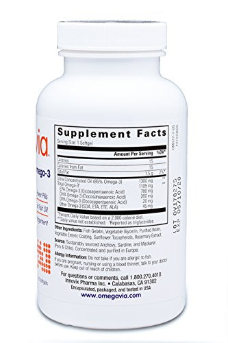 Omega-3, con recubrimiento entérico.