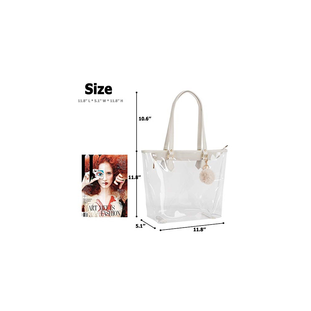 Bolso transparente grande del hombro transparente