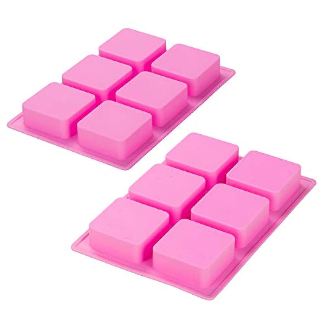 Webake Molde de silicona para tartas (2 unidades), Rosado
