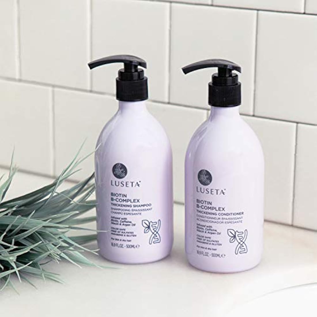 Champú y acondicionador para el crecimiento del cabello