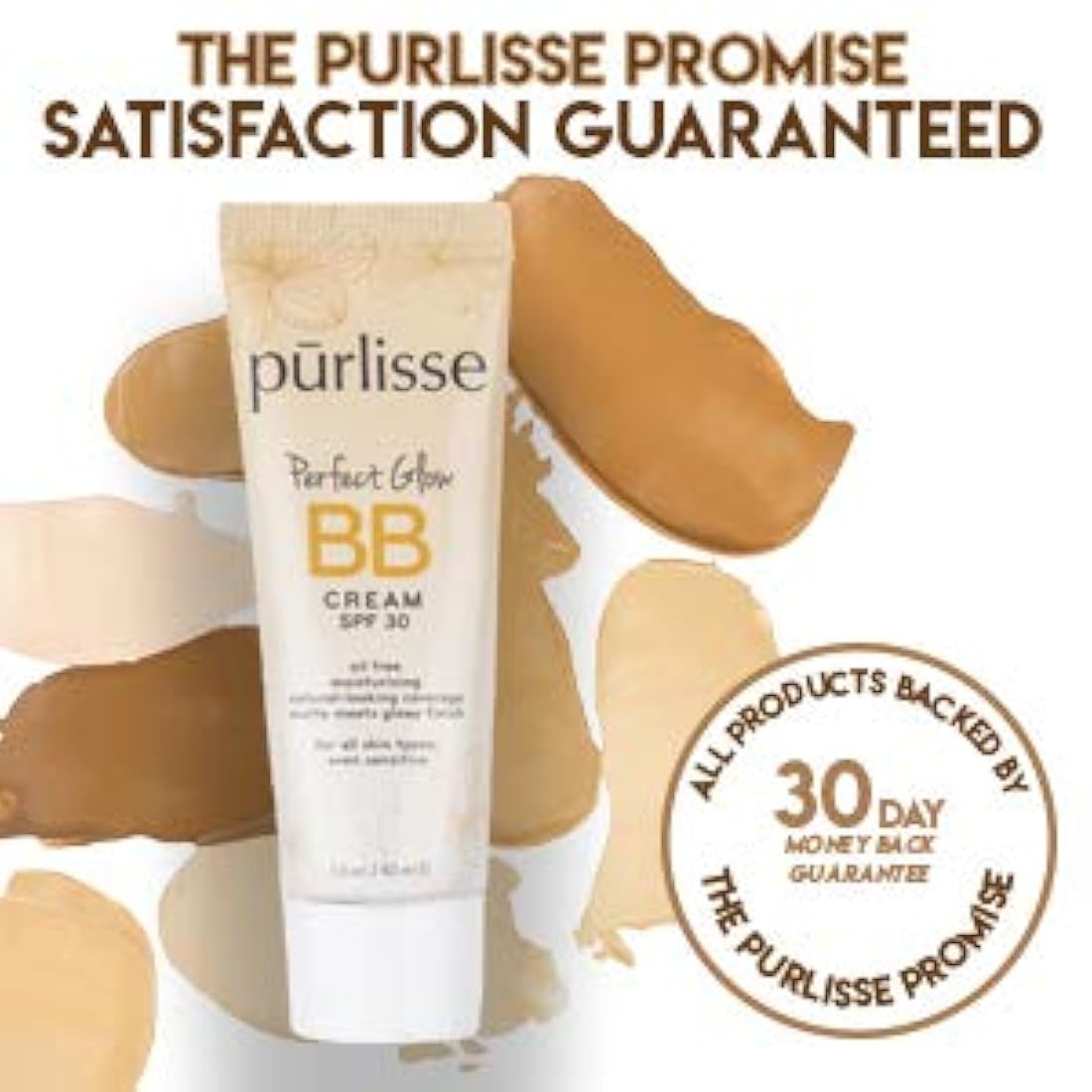 BB Cream, Hidratante con color SPF 30 Purlisse