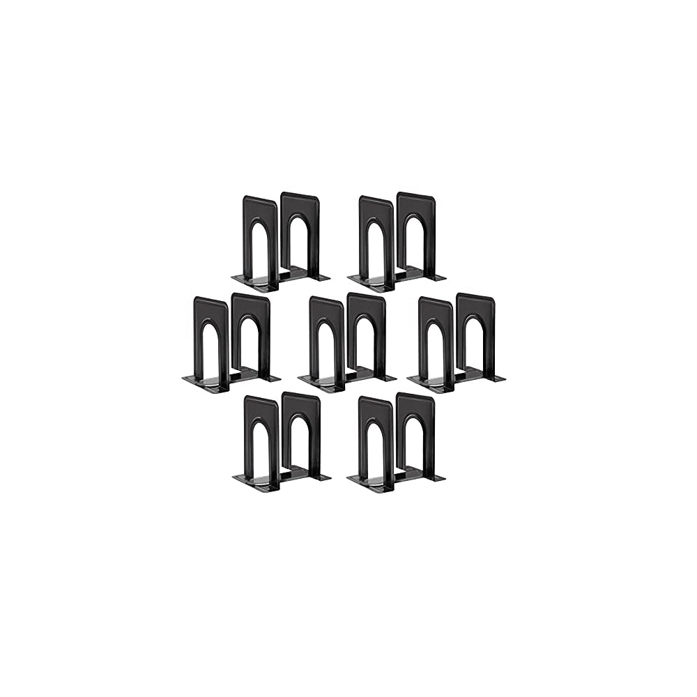 Sujetalibros para estantes, 14 piezas 7 pares