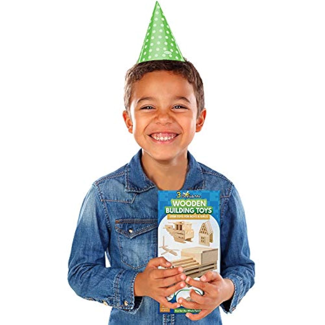 Juguetes STEM para niños 100 piezas de tablones de madera