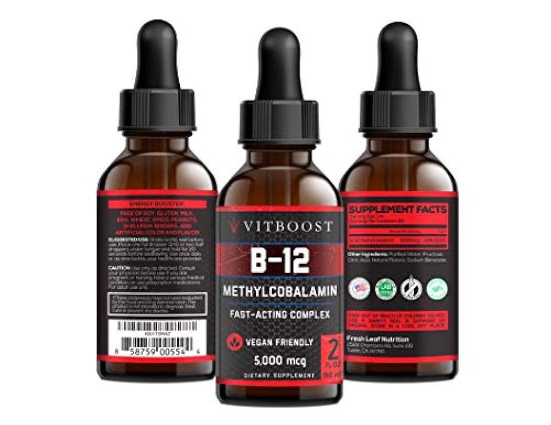 Suplemento de vitamina B12 con sabor a frambuesa