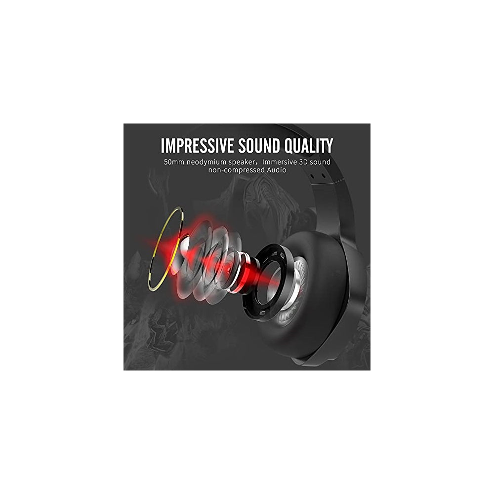 Audífonos inalámbricos para juegos con micrófono para PC