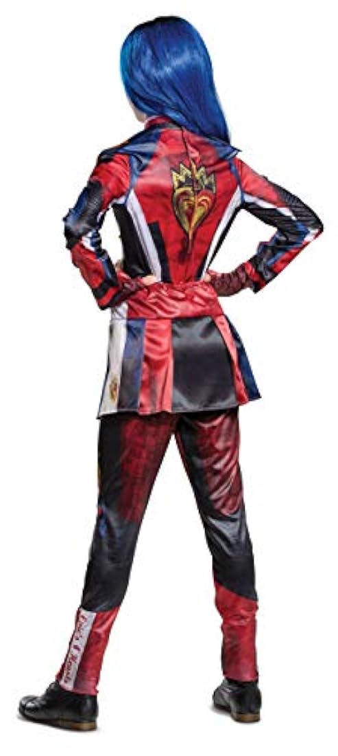 Disfraz Evie Descendants 3 Deluxe para niña rojo grande