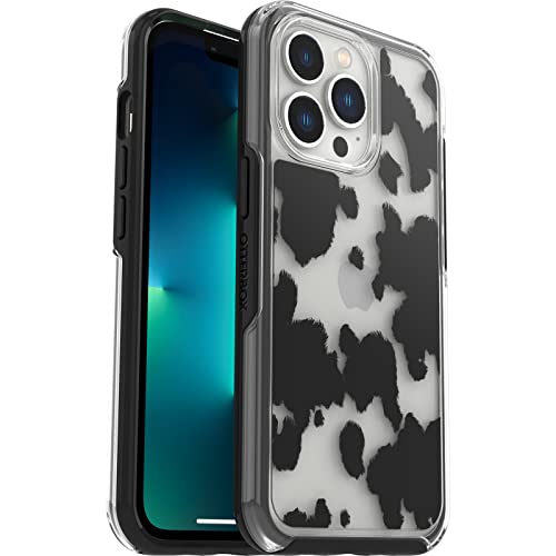 OtterBox Symmetry Clear Series - Funda para iPhone 13 Pro (solamente) - Impresión de vaca