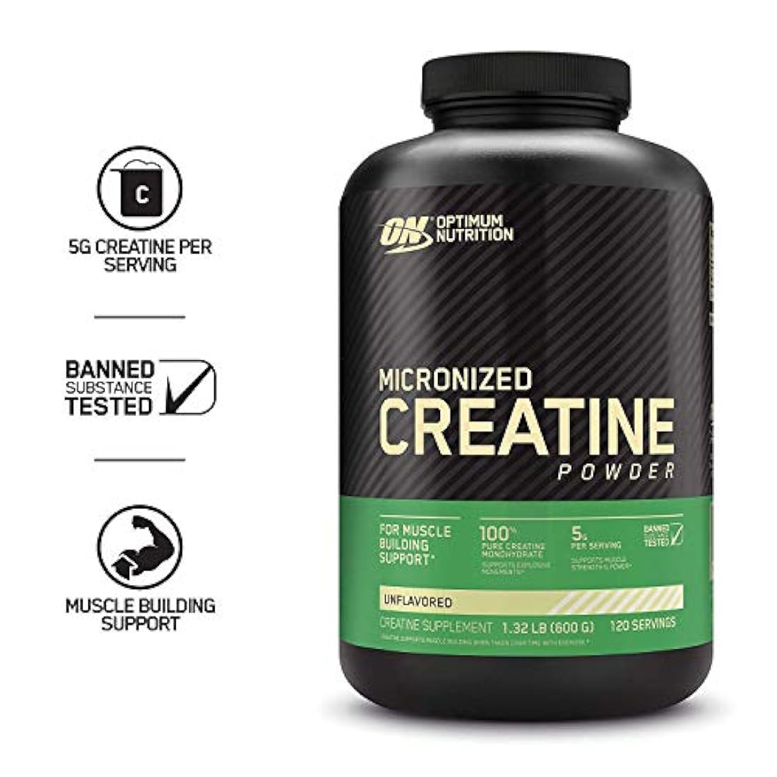 Optimum Nutrition Creatina Micronizada en polvo