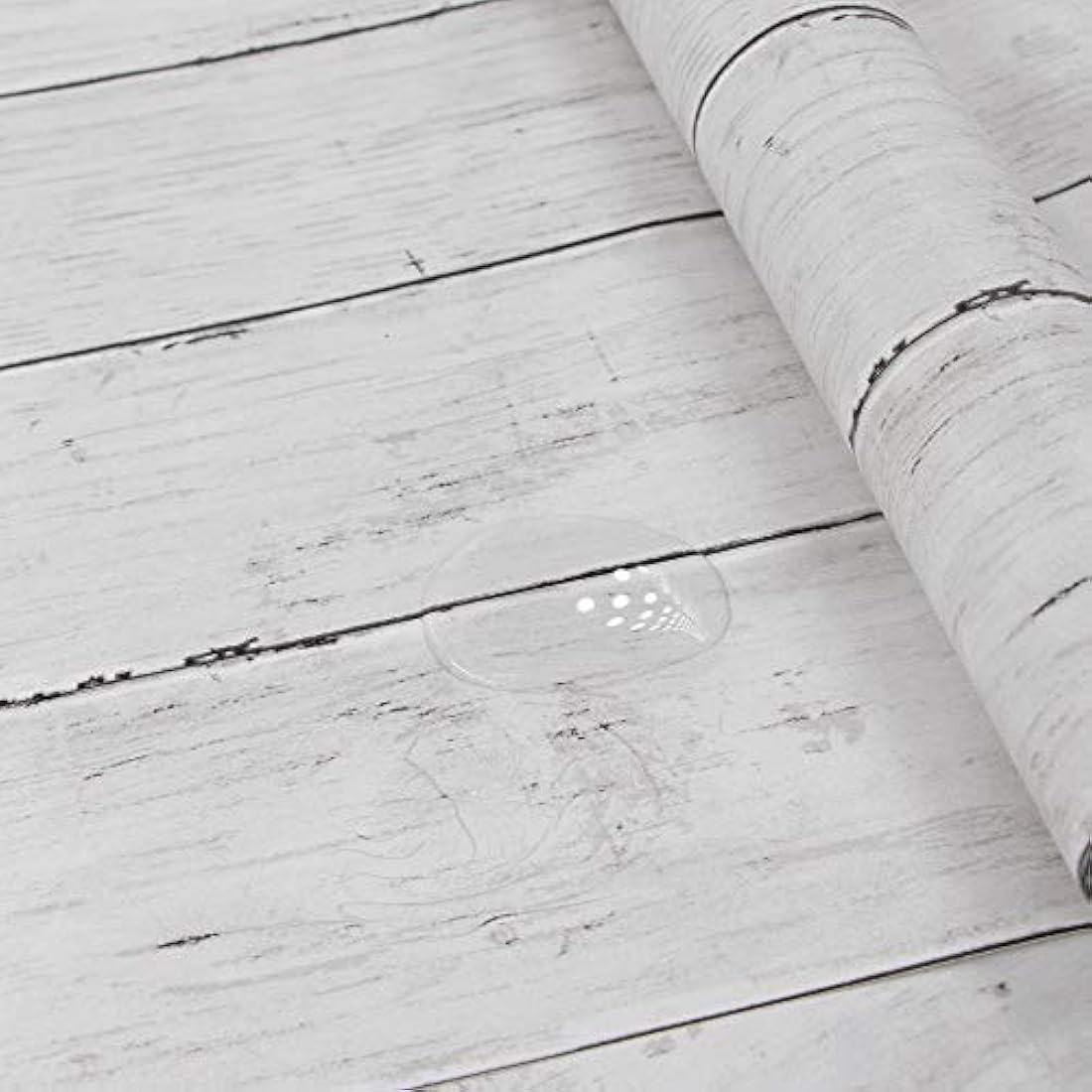 Abyssaly Papel de madera autoadhesivo extraíble para pared