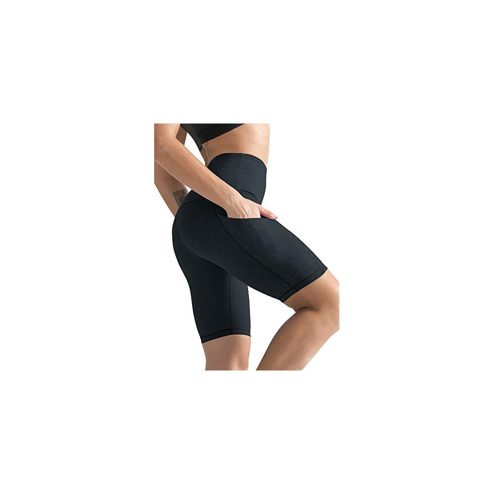 Shorts cortos de yoga para mujer de cintura alta talla L
