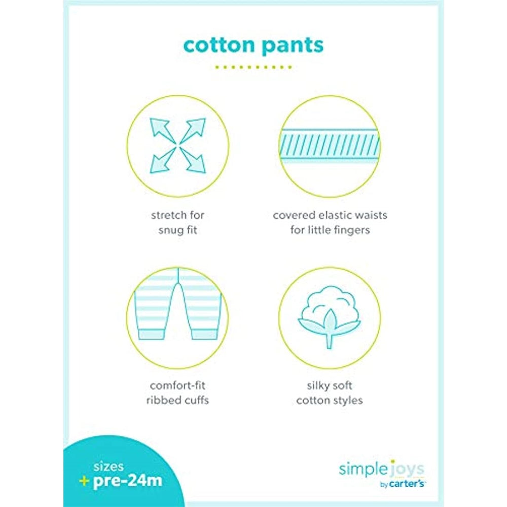 Pantalones Paquete de 4 pantalones para niña 0 - 3 meses