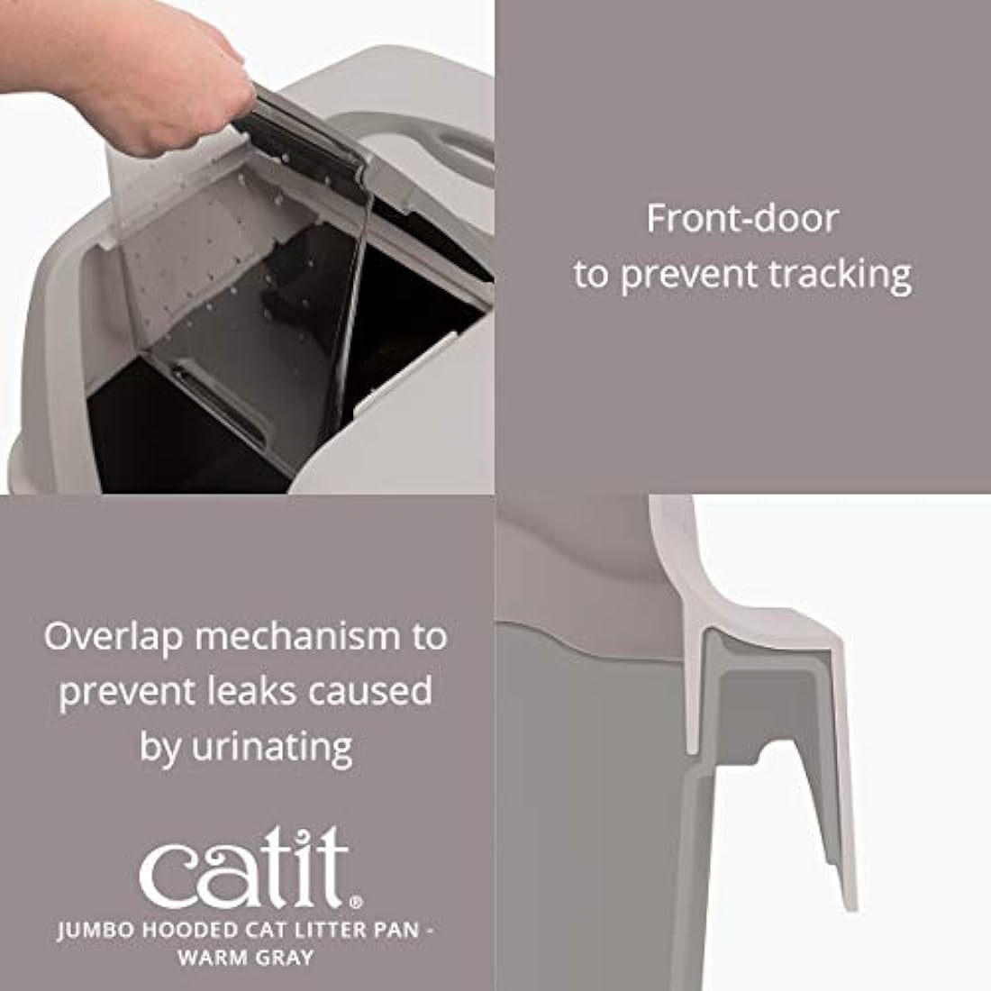 Catit Jumbo - Cazuela con capucha para gatos