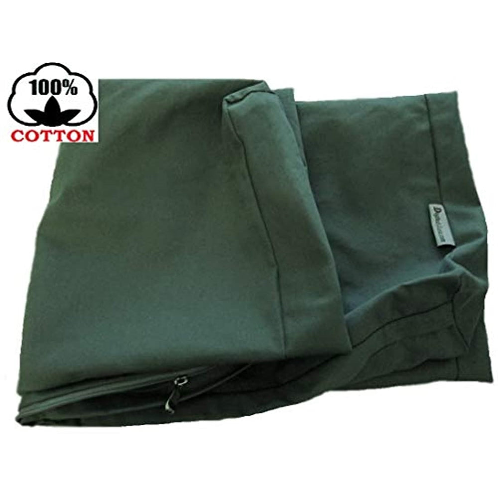 Funda de edredón para cama de perro pequeña, verde oliva