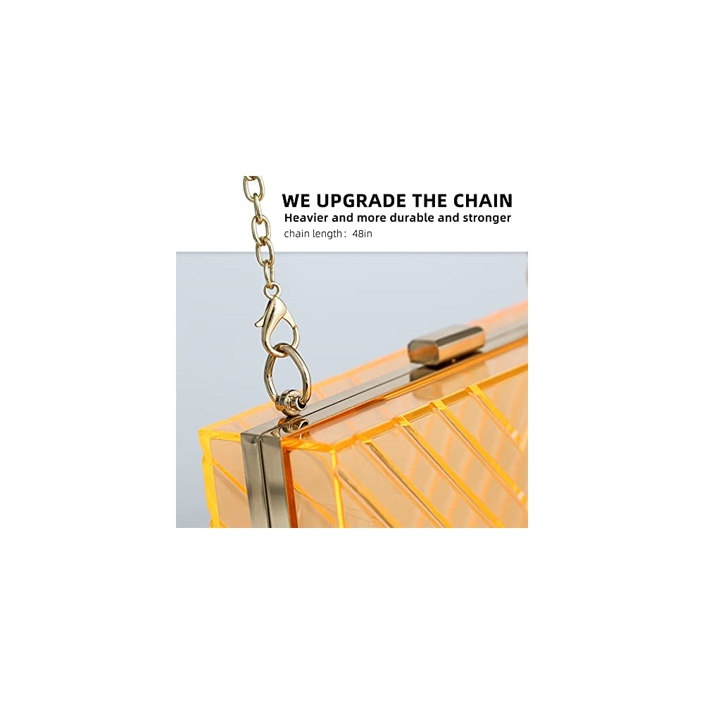 Bolsos claro de las mujeres del monedero de acrílico