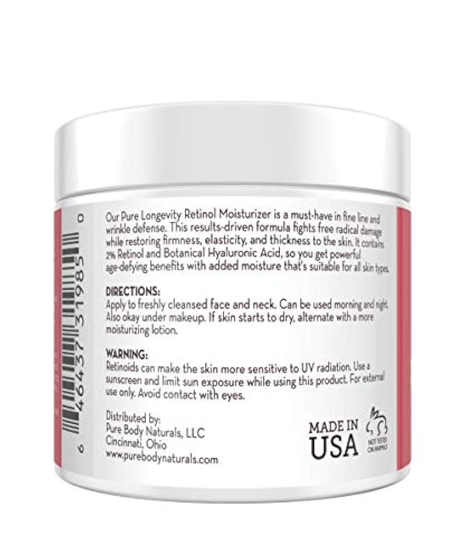 Crema hidratante Retinol para la cara