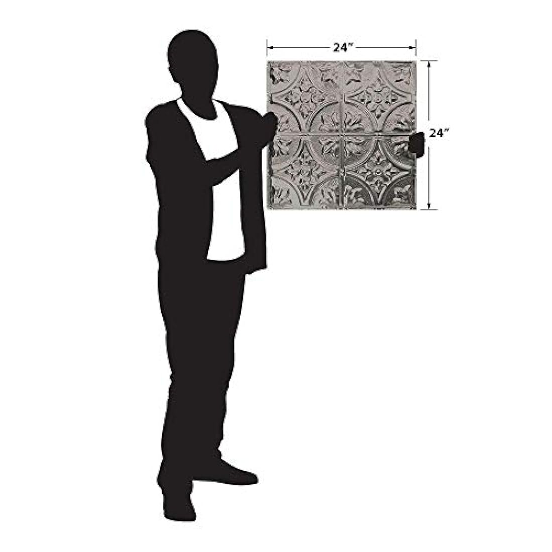 KIT DE 5 PAQUETES DE AZULEJOS DE ESTAÑO blanco (24 x 24)