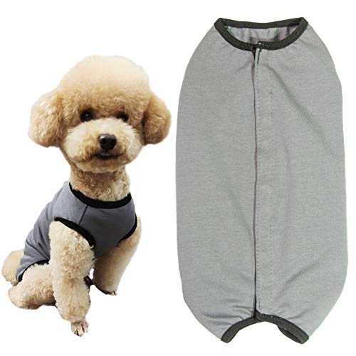 Camisa de recuperación de perro para cachorros, ropa protectora de heridas para animales pequeños