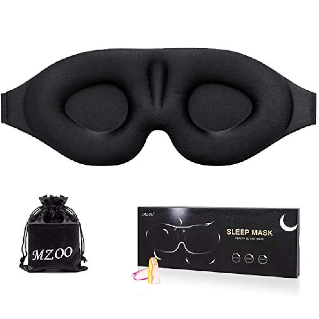 MZOO - Máscara de ojos para dormir para hombres y mujeres