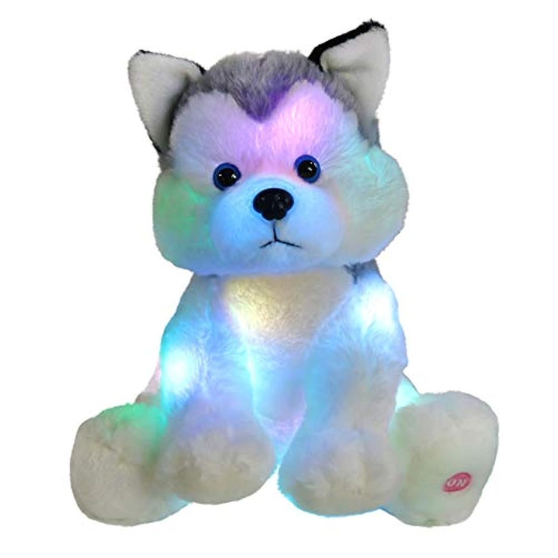 Juguete de peluche con luz LED para cachorro