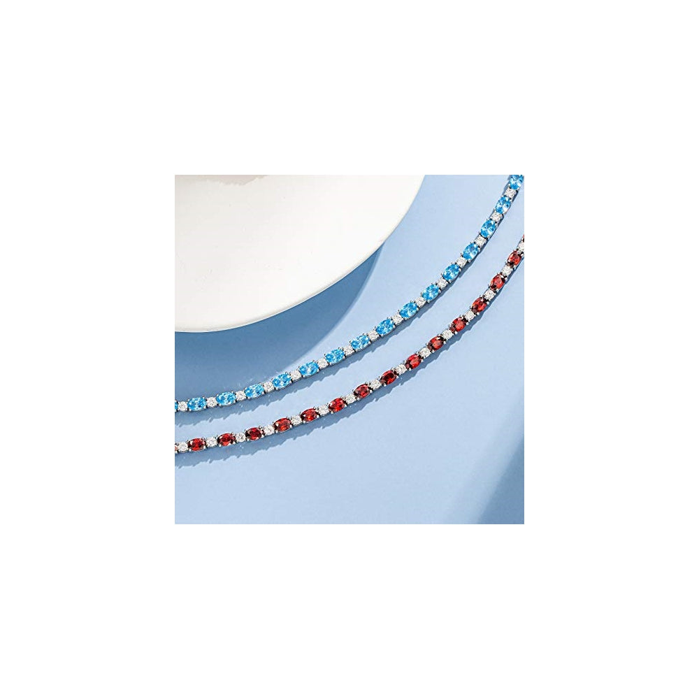 Pulseras y tobilleras de plata de ley con piedra natal