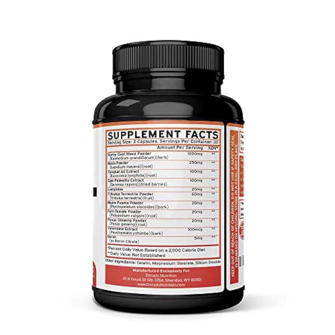 DORADO NUTRITION - Suplemento de hierba de cabra caliente