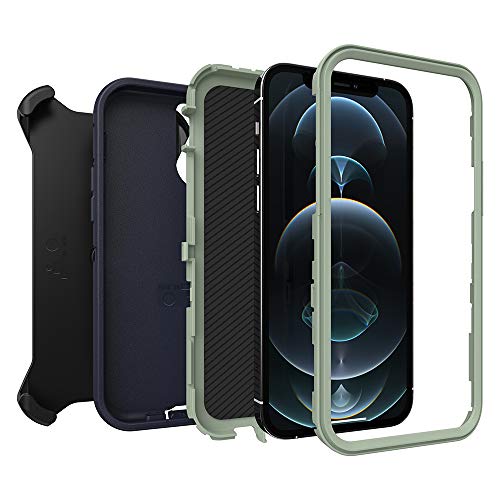 OTTERBOX DEFENDER SERIES - Funda para iPhone 12 y iPhone 12 Pro, color azul oscuro (azul del desierto)