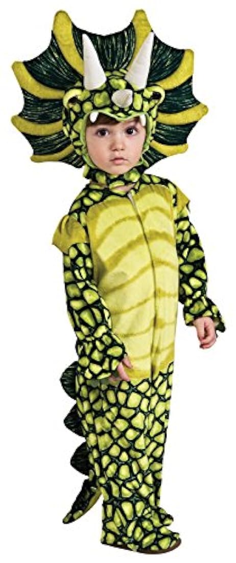 Disfraz de triceratops Disfraz de Safari tonto, S, Como se muestra