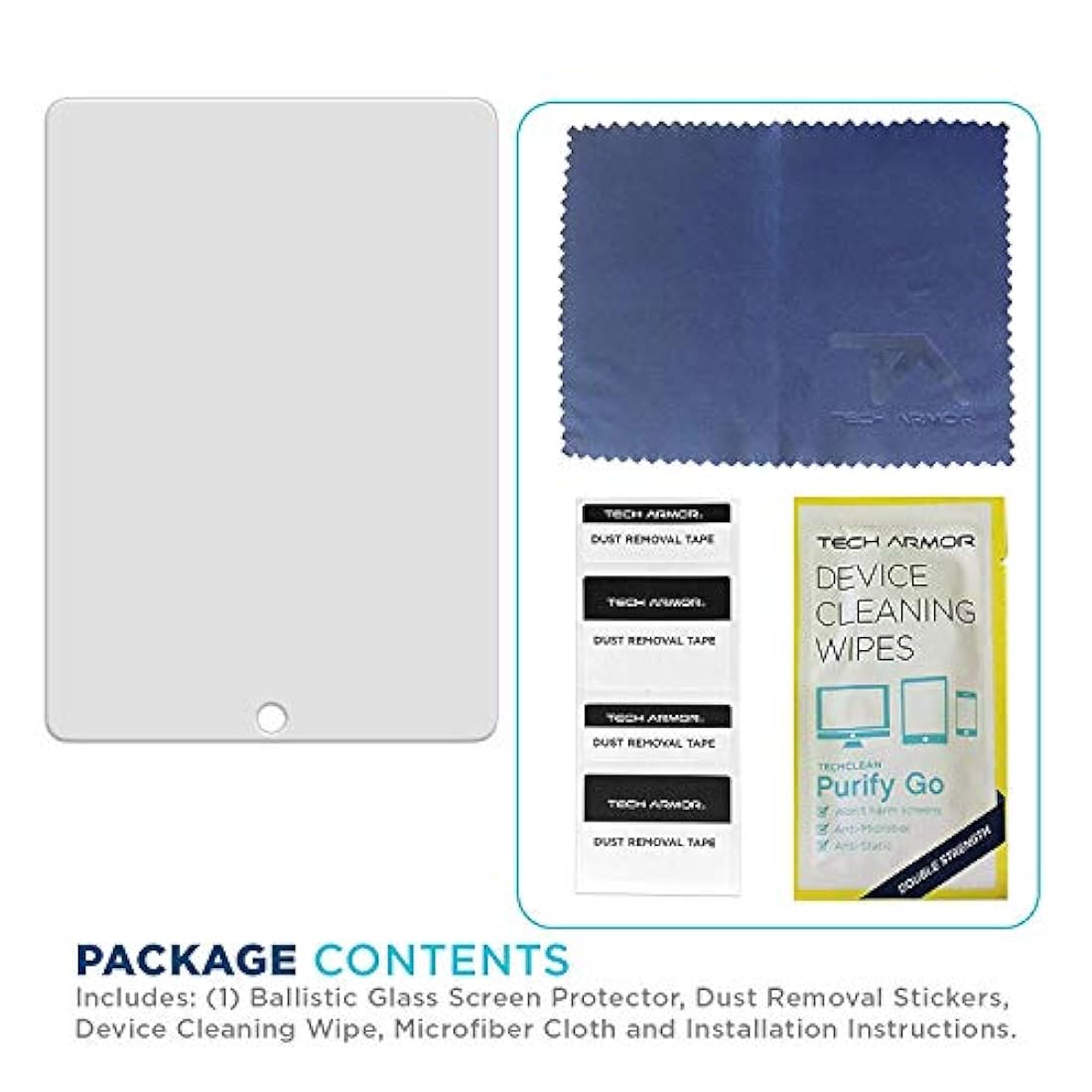 Tech Armor iPad Pro protector de monitor de vidrio balístico
