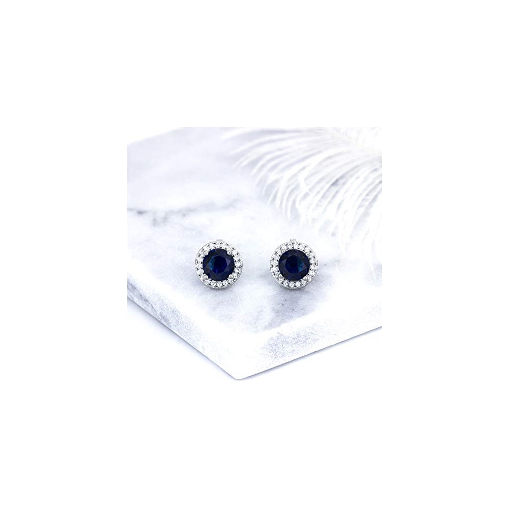 Aretes brillantes con circonita cúbica de cristal