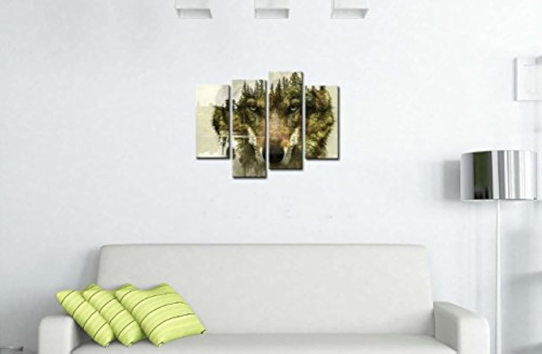 lienzo de 4 unidades pintura para decoración del hogar,