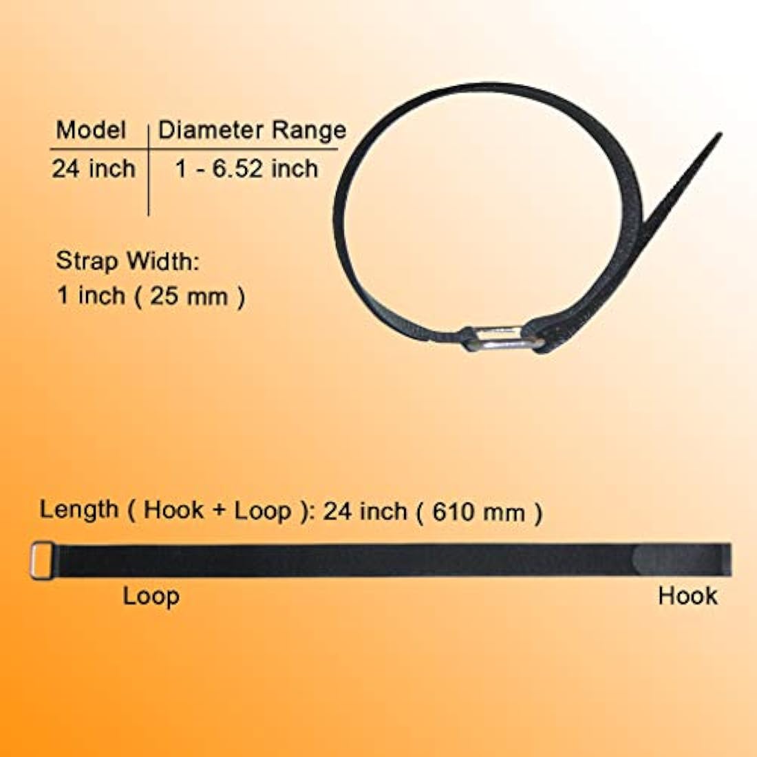 Correas de sujeción reutilizables.