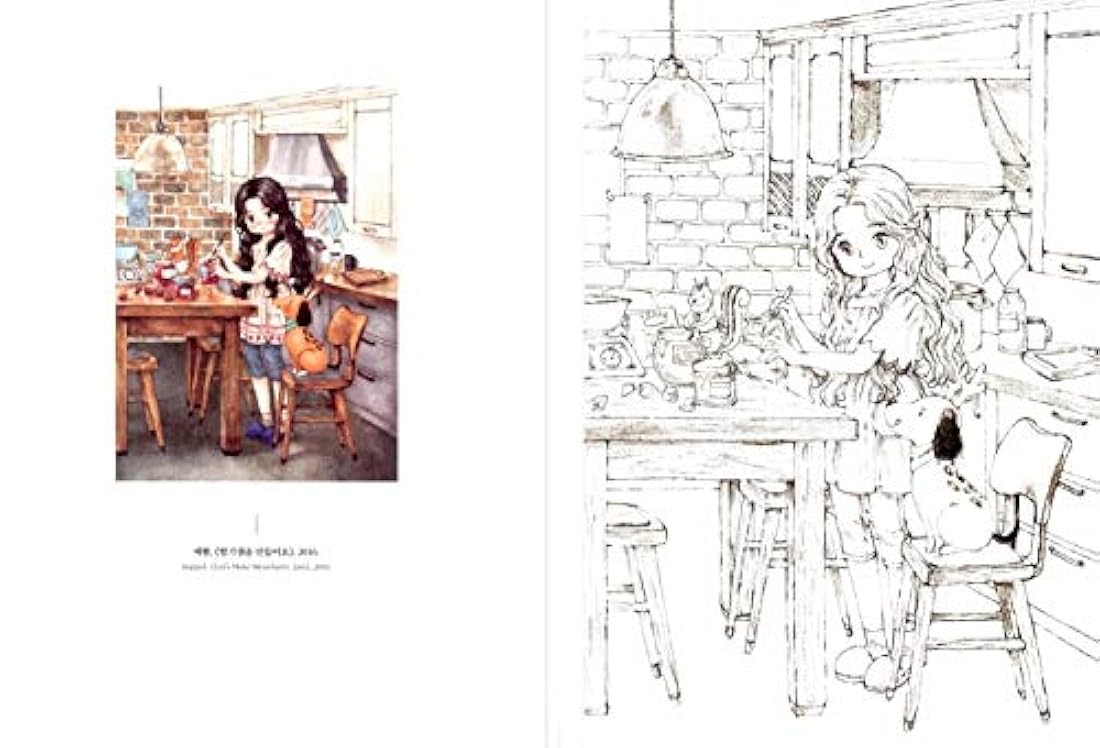 Libro para colorear para niña