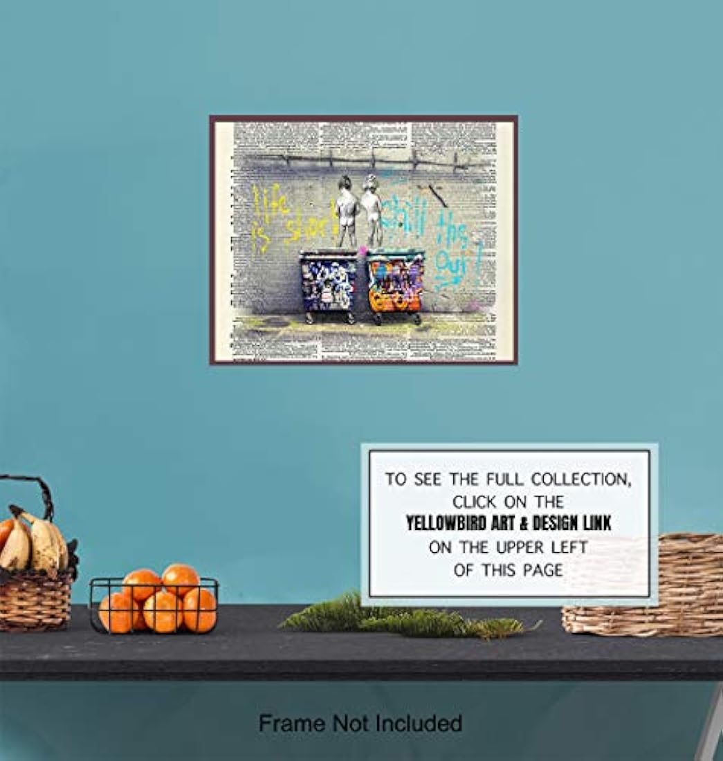 cartel original del arte de pared del diccionario sin marco