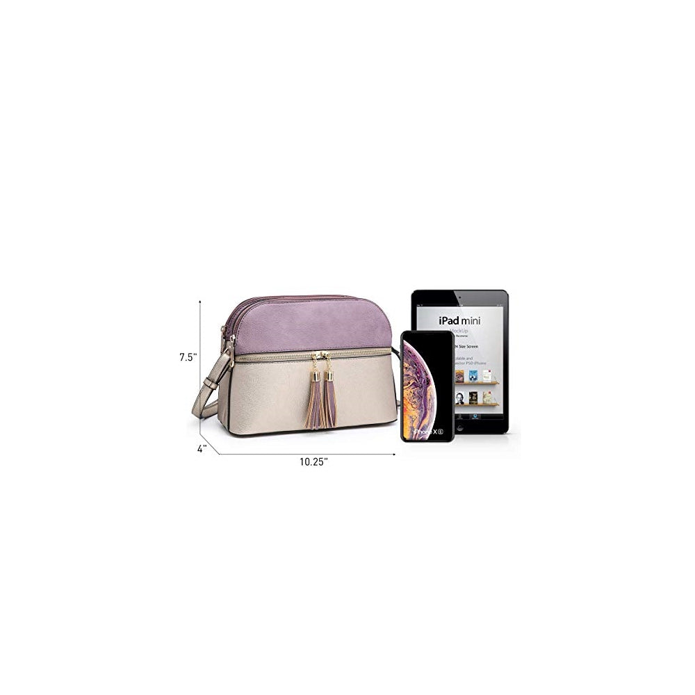 Bolsos de hombro para mujer con cremallera bolsillos