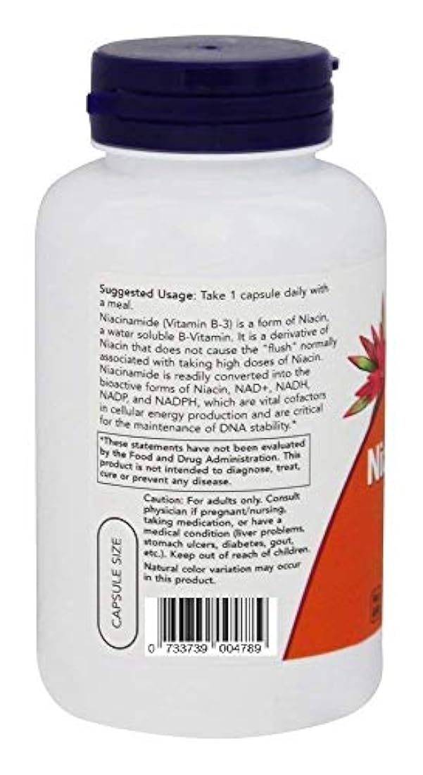 Cápsulas de Vitamina B-3, 100 unidades