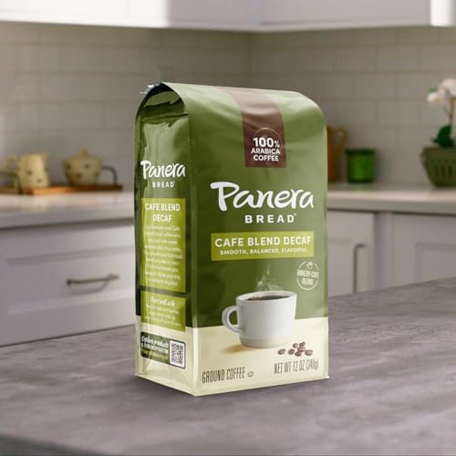 Café molido descafeinado Panera, 12oz, paquete de 6 unidades