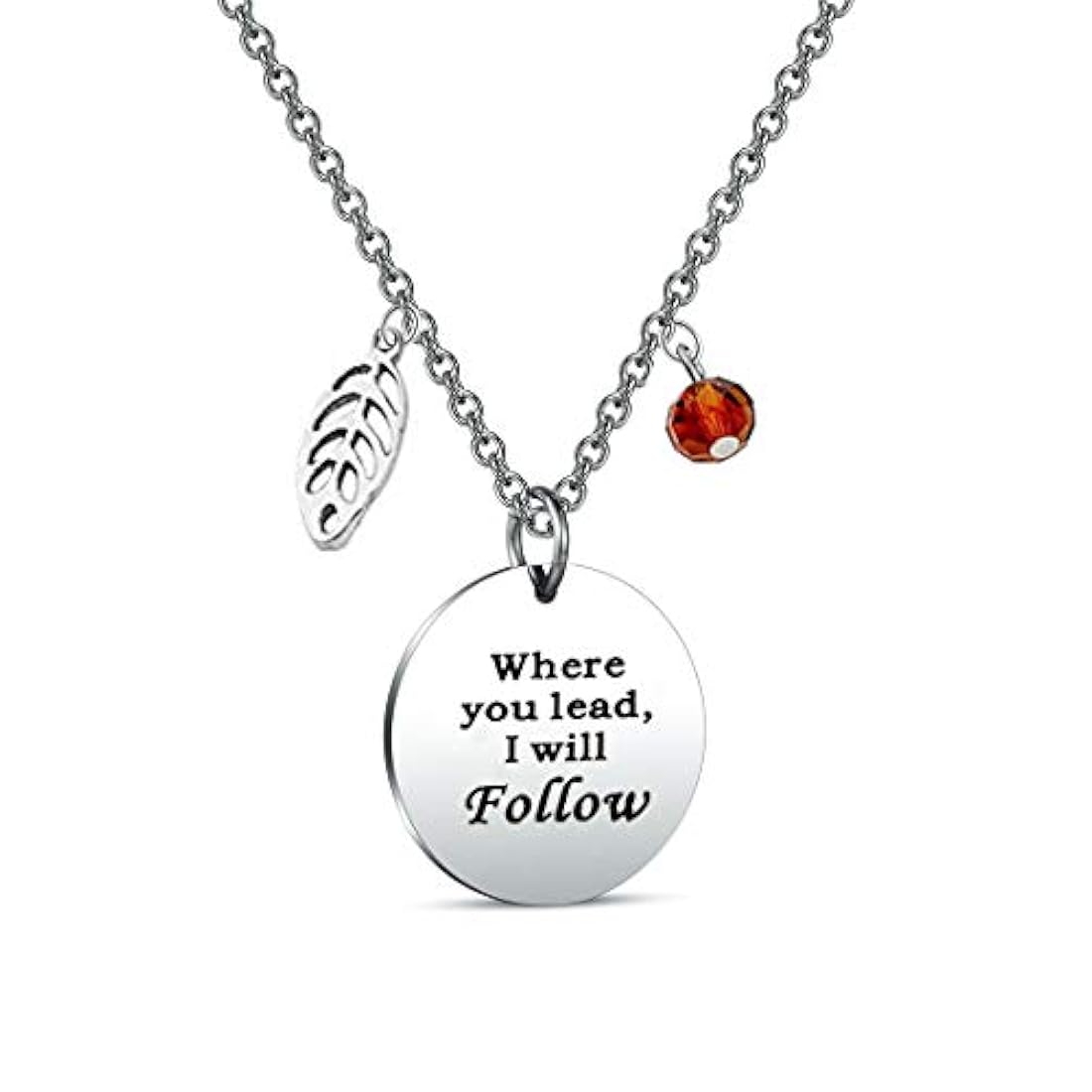 Collar con colgante y llavero