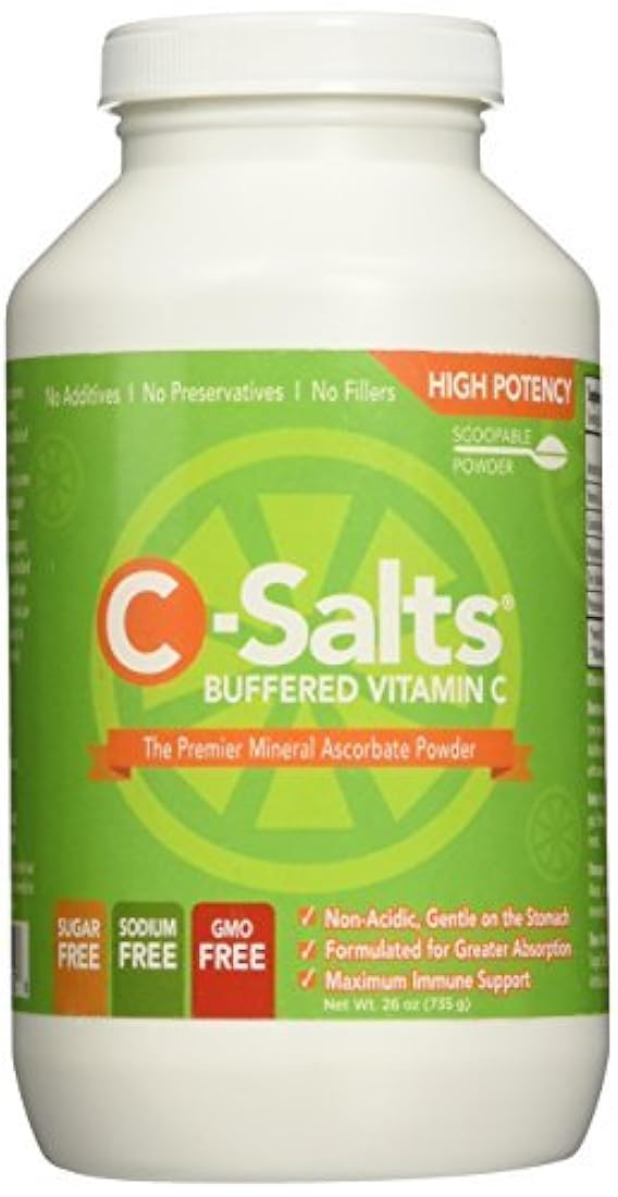 C-Salts Vitamina C mineral ascórbica en polvo Blanco 1 10