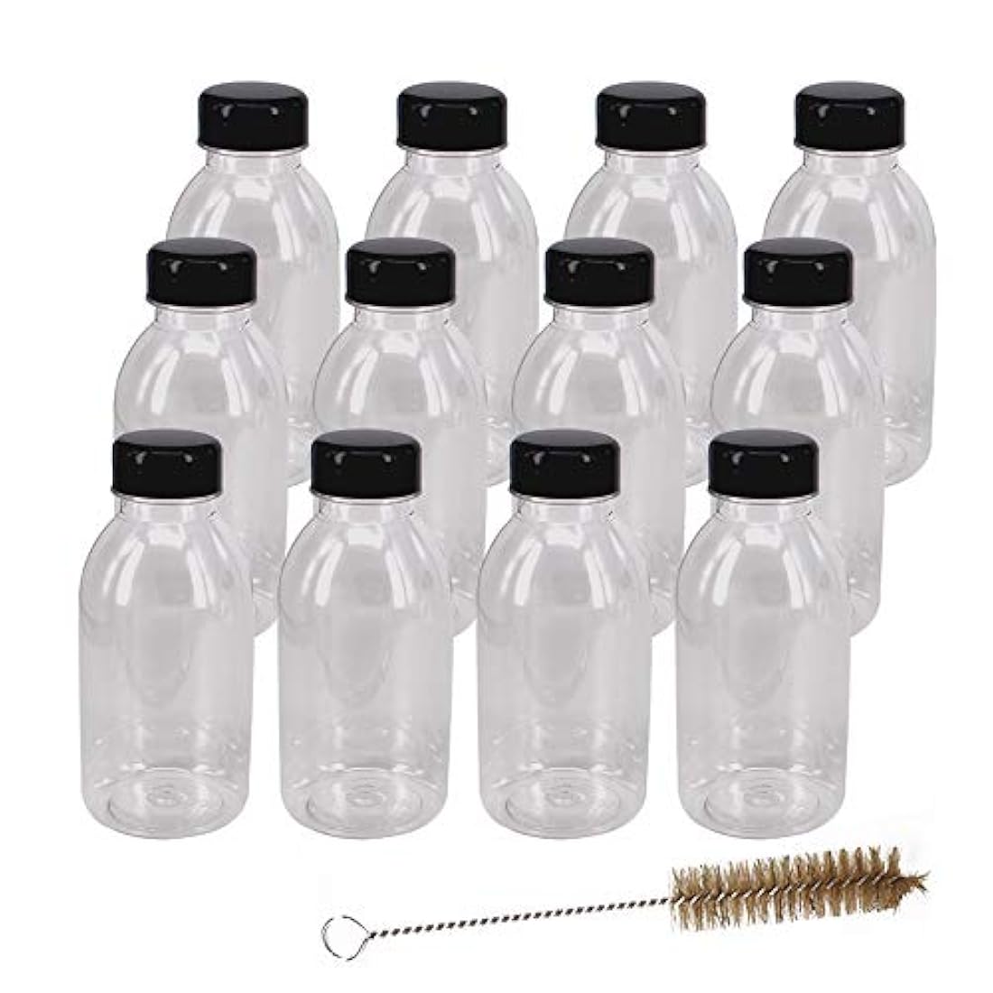 12 botellas de zumo de plástico PET