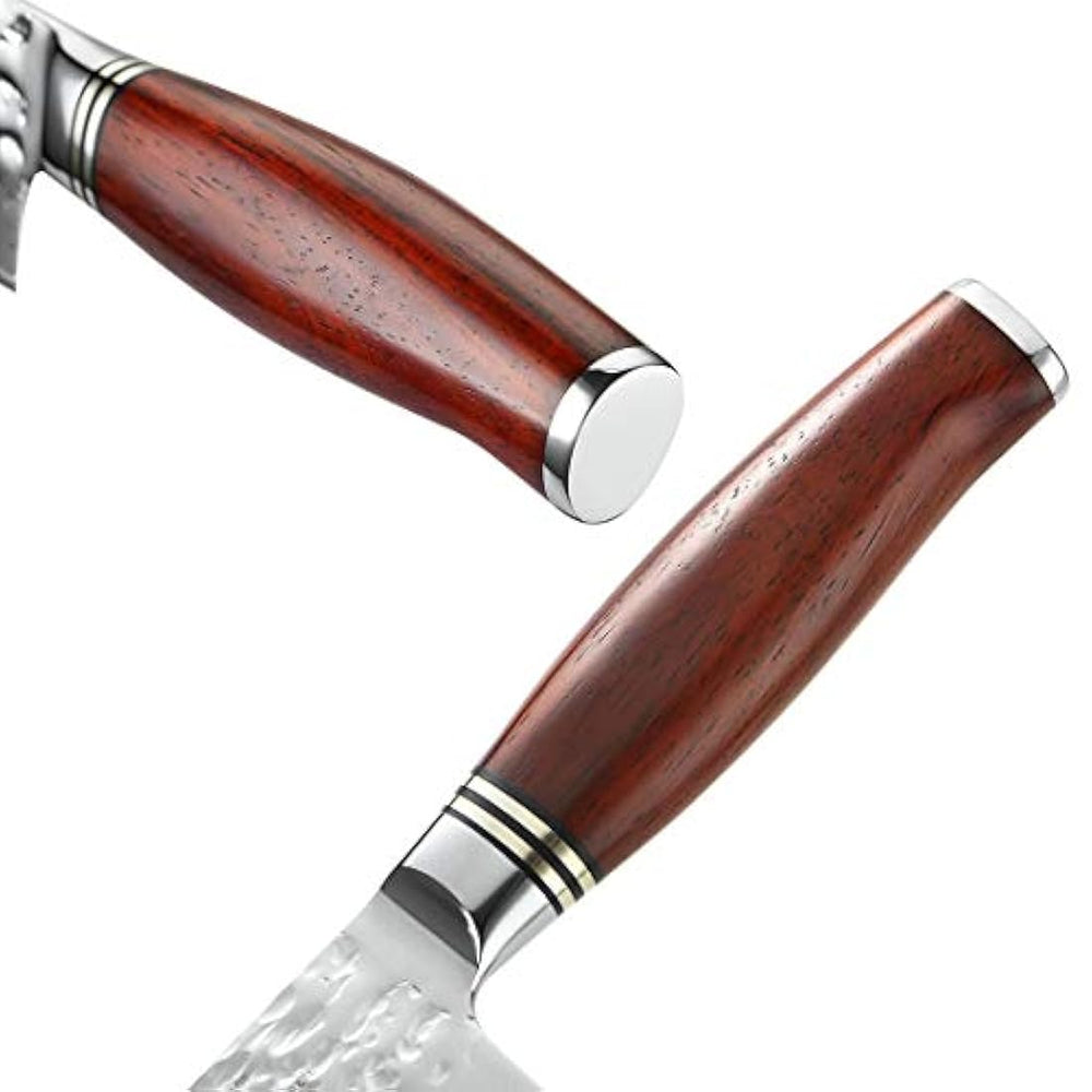 yarenh acero de Damasco cuchillos de chef 8