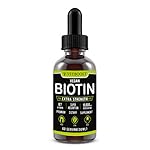 Gotas líquidas de biotina Extra fuerte 10,000 mcg