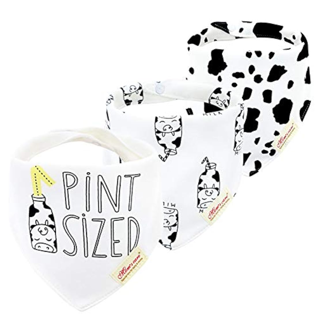 JN&LULU - Baberos para recién nacido, 3 unidades