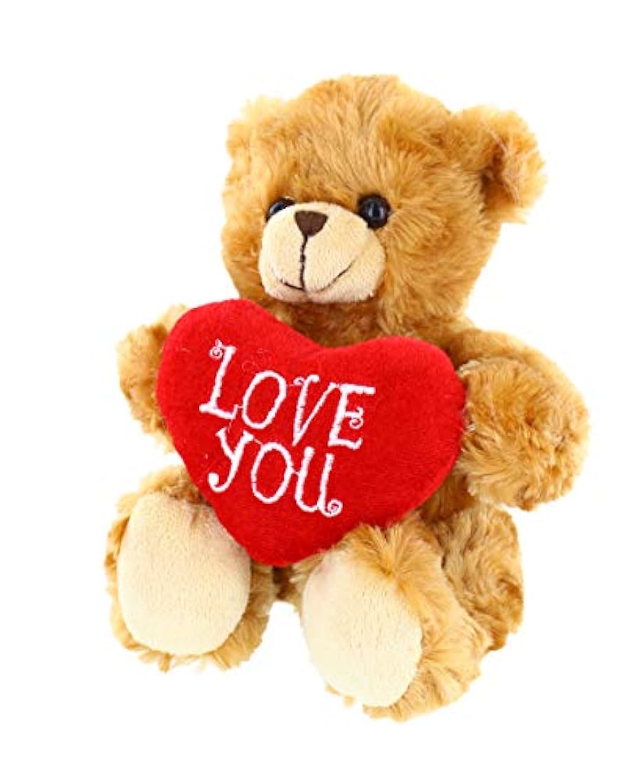Oso de peluche de 6 pulg con forma de corazón